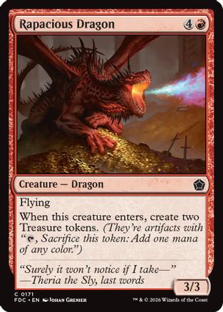 Rapacious Dragon (FDC-171) - Commander: Foundations - Card Brawlers
