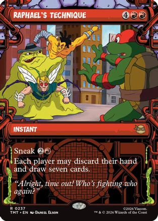 Raphael's Technique (Showcase) (TMT-237) - Teenage Mutant Ninja Turtles - Card Brawlers
