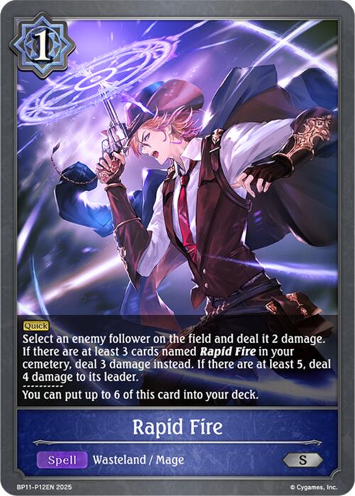Rapid Fire - P12 (Foil) (BP11 - P12EN) [Bullet of Fate] - Card Brawlers