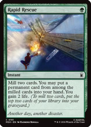 Rapid Rescue (MSH-181) - Marvel Super Heroes Foil - Card Brawlers
