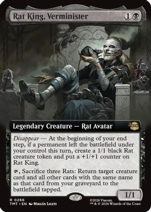 Rat King, Verminister (Extended Art) (TMT-266) - Teenage Mutant Ninja Turtles - Card Brawlers