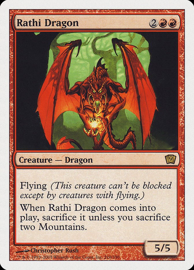 Rathi Dragon (9th Edition) [Oversize Cards] - Card Brawlers
