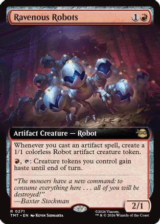 Ravenous Robots (Extended Art) (TMT-271) - Teenage Mutant Ninja Turtles Foil - Card Brawlers