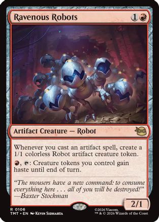 Ravenous Robots (TMT-106) - Teenage Mutant Ninja Turtles Foil - Card Brawlers