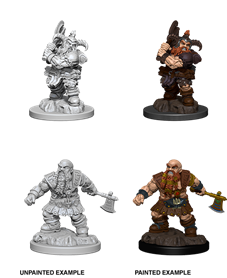 DND Unpainted Minis Male Dwarf Barbarian - Universal Distribution - Card Brawlers | Quebec | Canada |