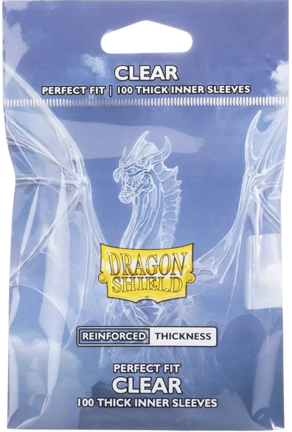 Dragon Shield Perfect Fit Sleeve - Clear Reinforced Thickness - 100 ct - Arcane Tinmen - Card Brawlers | Quebec | Canada |