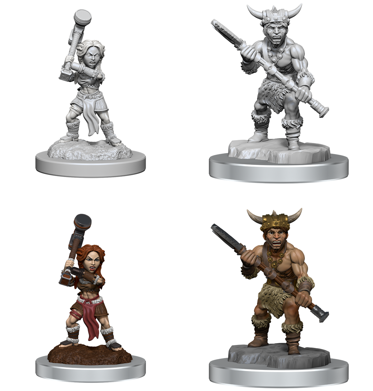 DND Unpainted Minis Halfling Barbarians - Universal Distribution - Card Brawlers | Quebec | Canada |