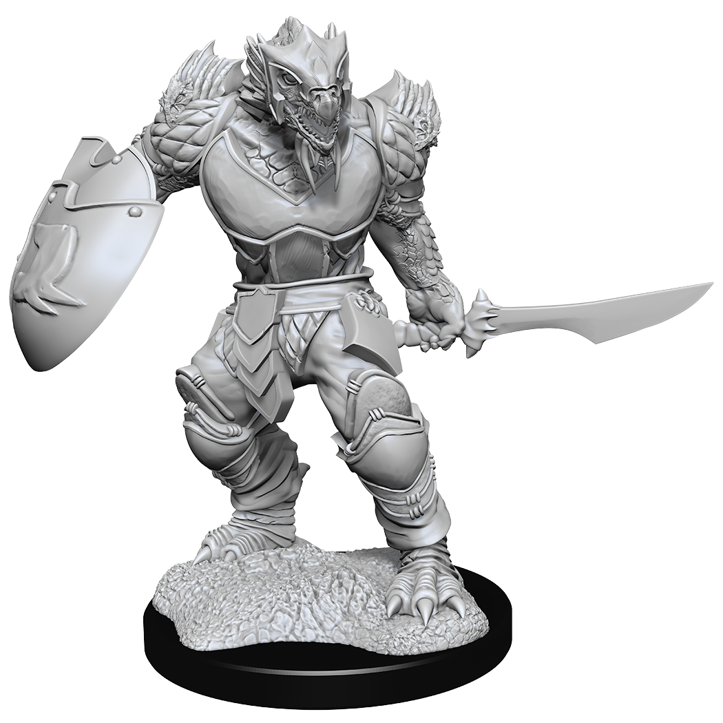 DND Unpainted Minis Dragonborn Fighter Male - Universal Distribution - Card Brawlers | Quebec | Canada |