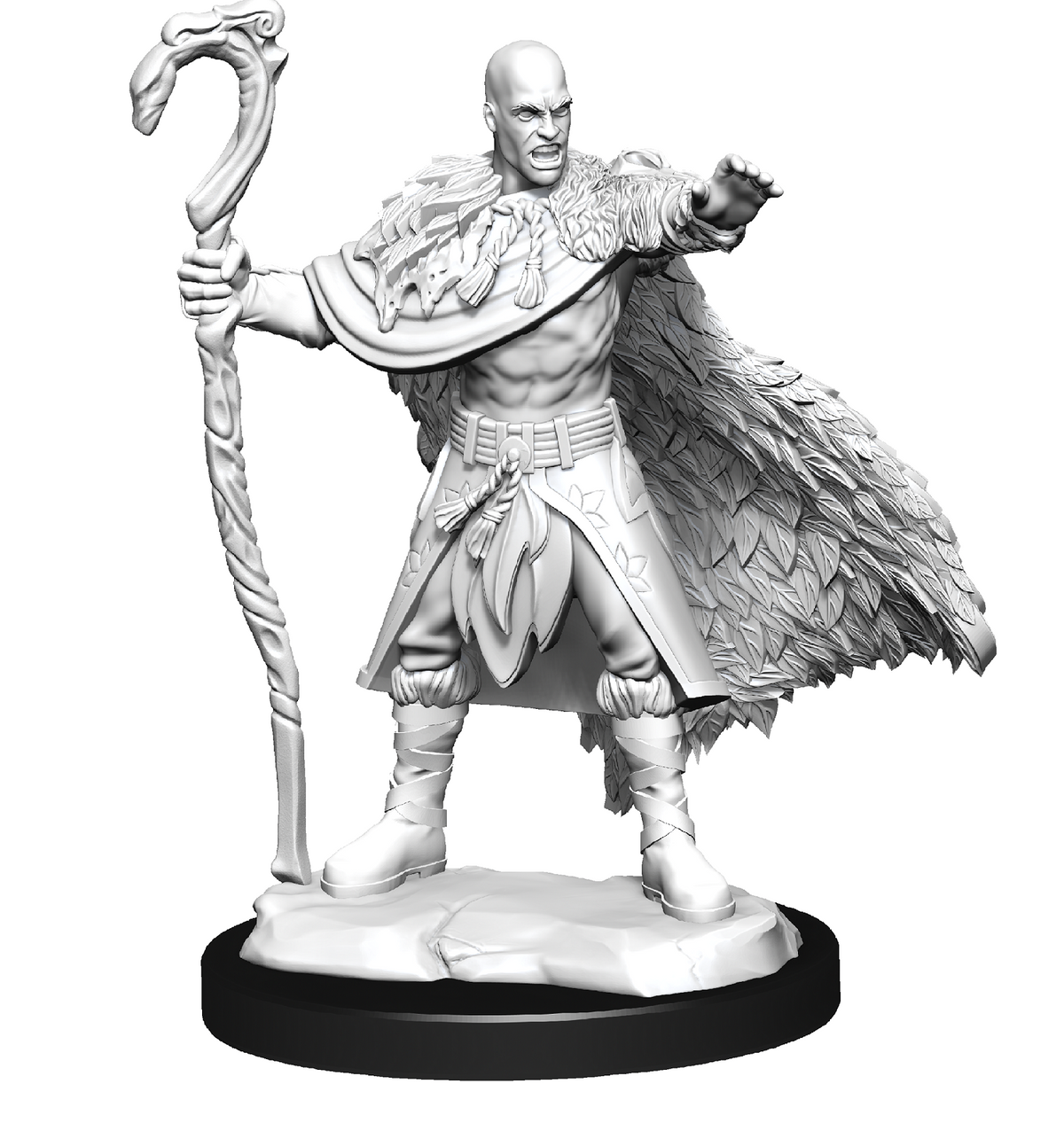 DND Unpainted Minis Human Druid Male - Universal Distribution - Card Brawlers | Quebec | Canada |