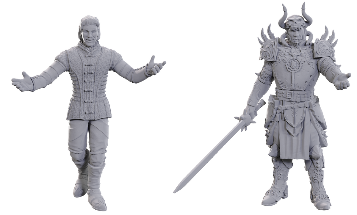 DND Unpainted Minis Special Edition Baldur's Gate 3 - Sarevok Anchev & Raphael - Universal Distribution - Card Brawlers | Quebec | Canada |