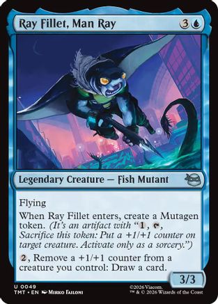 Ray Fillet, Man Ray (TMT-049) - Teenage Mutant Ninja Turtles - Card Brawlers