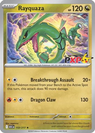 Rayquaza (153/217) - Holofoil [Miscellaneous Cards & Products] - Card Brawlers