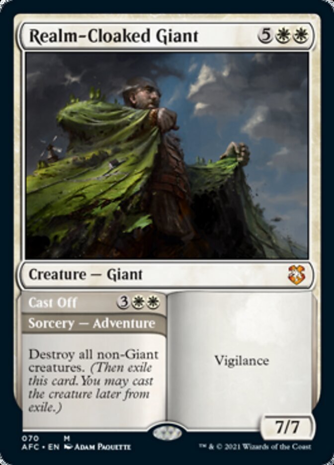 Realm - Cloaked Giant // Cast Off [Dungeons & Dragons: Adventures in the Forgotten Realms Commander] - Card Brawlers