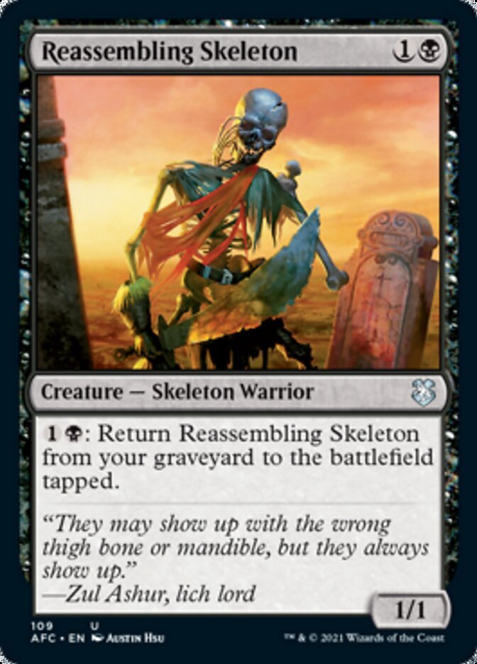 Reassembling Skeleton [Dungeons & Dragons: Adventures in the Forgotten Realms Commander] - Card Brawlers