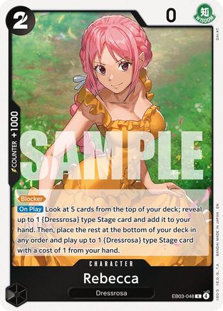 Rebecca (EB03-048) - Extra Booster: One Piece Heroines Edition Foil - Card Brawlers