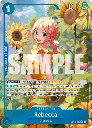 Rebecca (OP15-053) (Alternate Art) (OP15-053) - Adventure on Kami's Island Foil - Card Brawlers