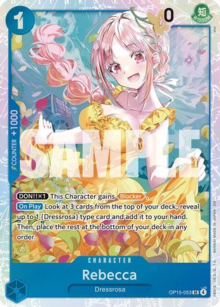 Rebecca (OP15-053) (OP15-053) - Adventure on Kami's Island Foil - Card Brawlers