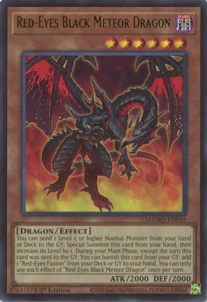 Red-Eyes Black Meteor Dragon (MAMO-EN049) - Magnificent Monsters 1st Edition - Card Brawlers