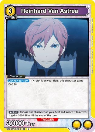 Reinhard Van Astrea (UE24ST/REZ-1-102) - UE24ST ReZERO Starting Life in Another World Starter Deck - Card Brawlers