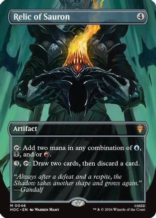 Relic of Sauron (Borderless) (HOC-046) - The Hobbit: Eternal-Legal - Card Brawlers