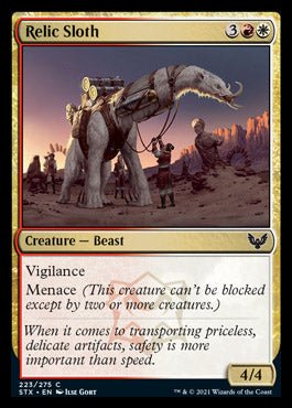 Relic Sloth [Strixhaven: School of Mages] - Card Brawlers