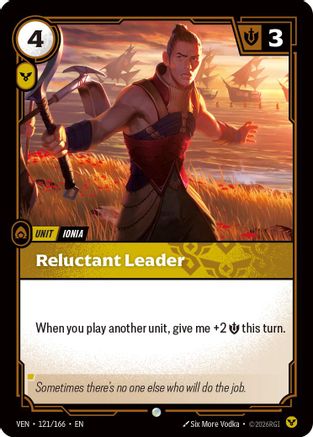 Reluctant Leader (121/166) - Vendetta - Card Brawlers