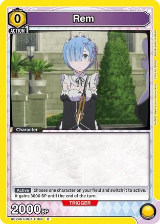 Rem (103) (UE24ST/REZ-1-103) - UE24ST ReZERO Starting Life in Another World Starter Deck - Card Brawlers