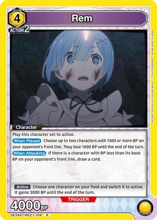 Rem (104) (UE24ST/REZ-1-104) - UE24ST ReZERO Starting Life in Another World Starter Deck Foil - Card Brawlers