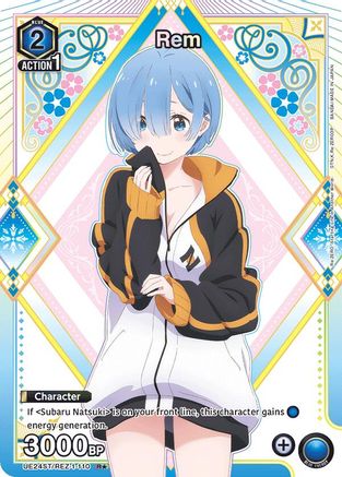 Rem (110) (R*) (UE24ST/REZ-1-110) - UE24ST ReZERO Starting Life in Another World Starter Deck Foil - Card Brawlers