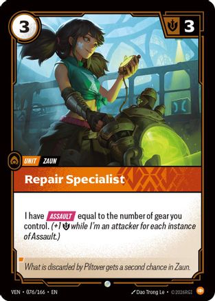 Repair Specialist (076/166) - Vendetta Foil - Card Brawlers