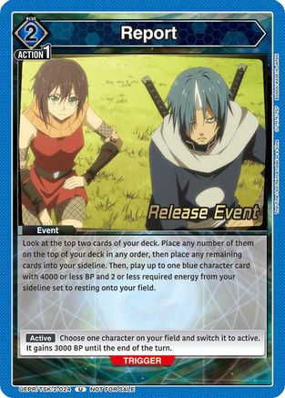 Report (UEPR/TSK-2-024) - UE20BT That Time I Got Reincarnated as a Slime Release Event Cards - Card Brawlers