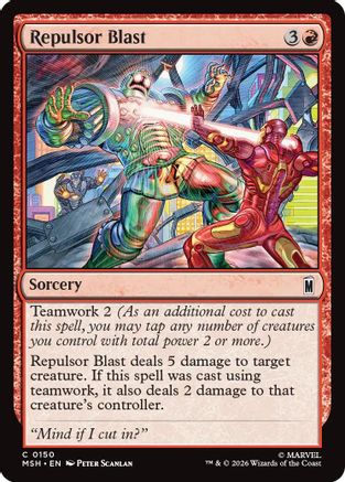 Repulsor Blast (MSH-150) - Marvel Super Heroes - Card Brawlers
