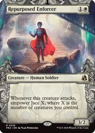 Repurposed Enforcer (Showcase) (FRA-335) - Reality Fracture - Card Brawlers