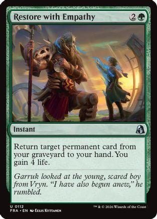 Restore with Empathy (FRA-112) - Reality Fracture Foil - Card Brawlers