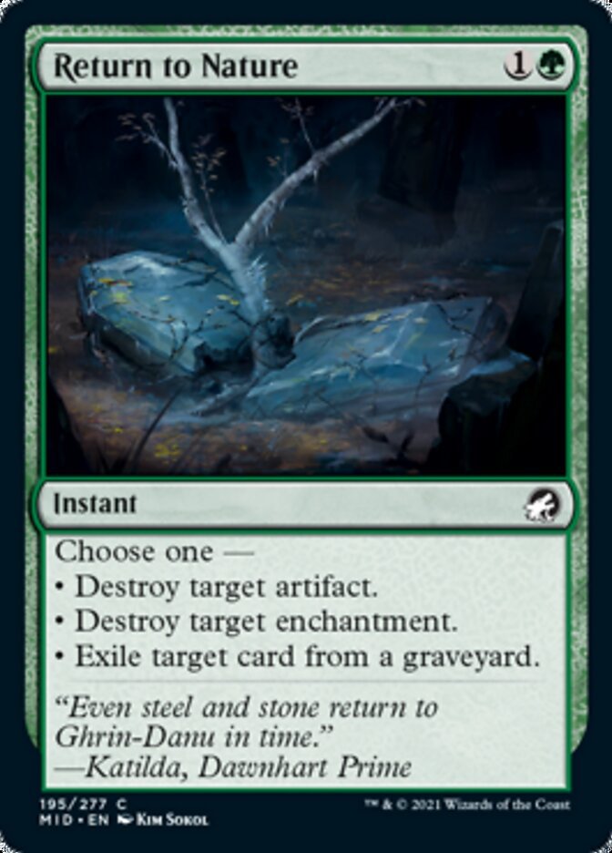 Return to Nature [Innistrad: Midnight Hunt] - Card Brawlers