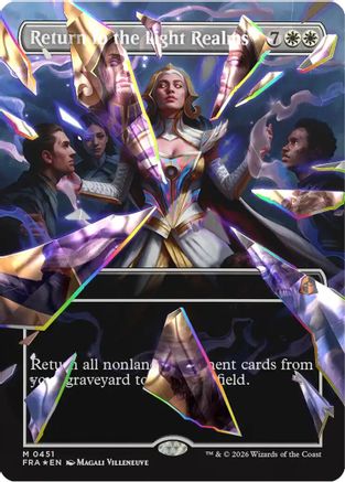 Return to the Light Realms (Borderless) (Facet Foil) (0451) (FRA-451) - Reality Fracture Foil - Card Brawlers