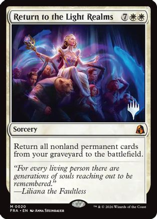 Return to the Light Realms (PPFRA-020) - Promo Pack: Reality Fracture - Card Brawlers