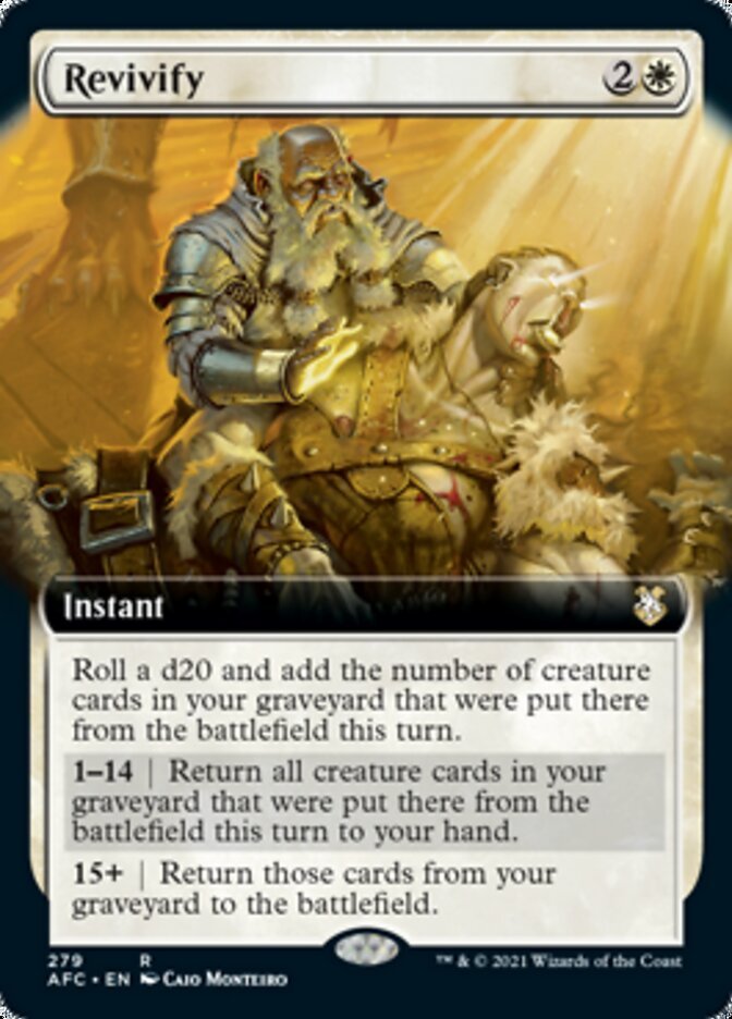 Revivify (Extended Art) [Dungeons & Dragons: Adventures in the Forgotten Realms Commander] - Card Brawlers