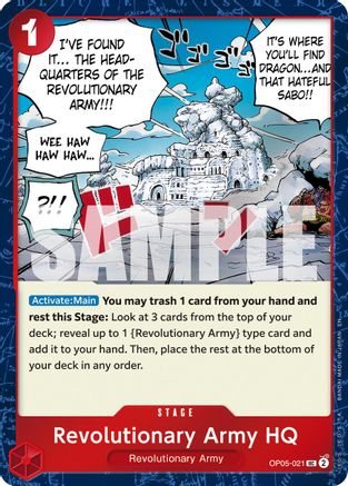 Revolutionary Army HQ (Pirate Foil) (OP05-021) - Premium Booster -The Best- Vol. 2 Foil - Card Brawlers