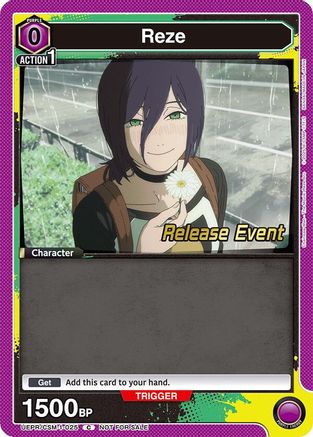 Reze (025) (UE22BT/CSM-1-025) - UE22BT CHAINSAW MAN Release Event - Card Brawlers