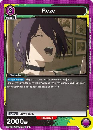 Reze (028) (UE22BT/CSM-1-028) - UE22BT CHAINSAW MAN - Card Brawlers