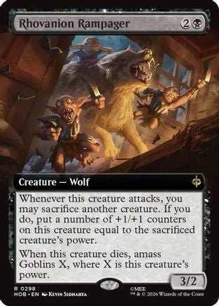 Rhovanion Rampager (Extended Art) (HOB-298) - The Hobbit Foil - Card Brawlers