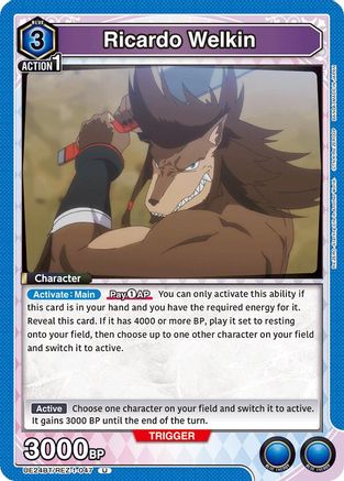 Ricardo Welkin (UE24BT/REZ-1-047) - UE24BT ReZERO Starting Life in Another World - Card Brawlers