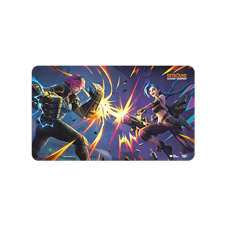 Riftbound - Playmat - Vendetta - VI vs Jinx - Card Brawlers