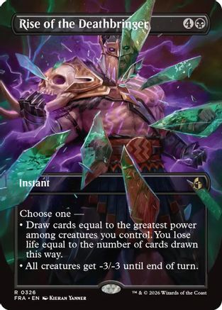 Rise of the Deathbringer (Borderless) (FRA-326) - Reality Fracture - Card Brawlers