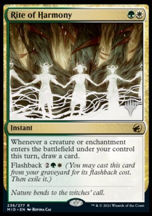 Rite of Harmony (Promo Pack) [Innistrad: Midnight Hunt Promos] - Card Brawlers