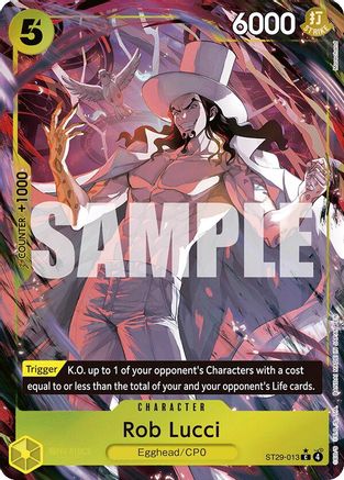 Rob Lucci (Full Art) (ST29-013) - Starter Deck 29: Egghead Foil - Card Brawlers