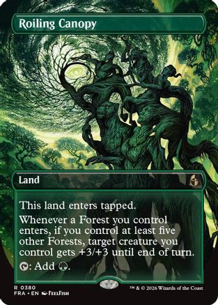 Roiling Canopy (Borderless) (FRA-380) - Reality Fracture Foil - Card Brawlers