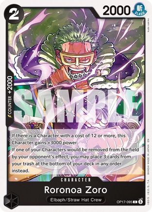 Roronoa Zoro (095) (OP17-095) - The World's Strongest Warriors - Card Brawlers