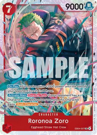 Roronoa Zoro (EB04-007) (EB04-007) - Adventure on Kami's Island Foil - Card Brawlers